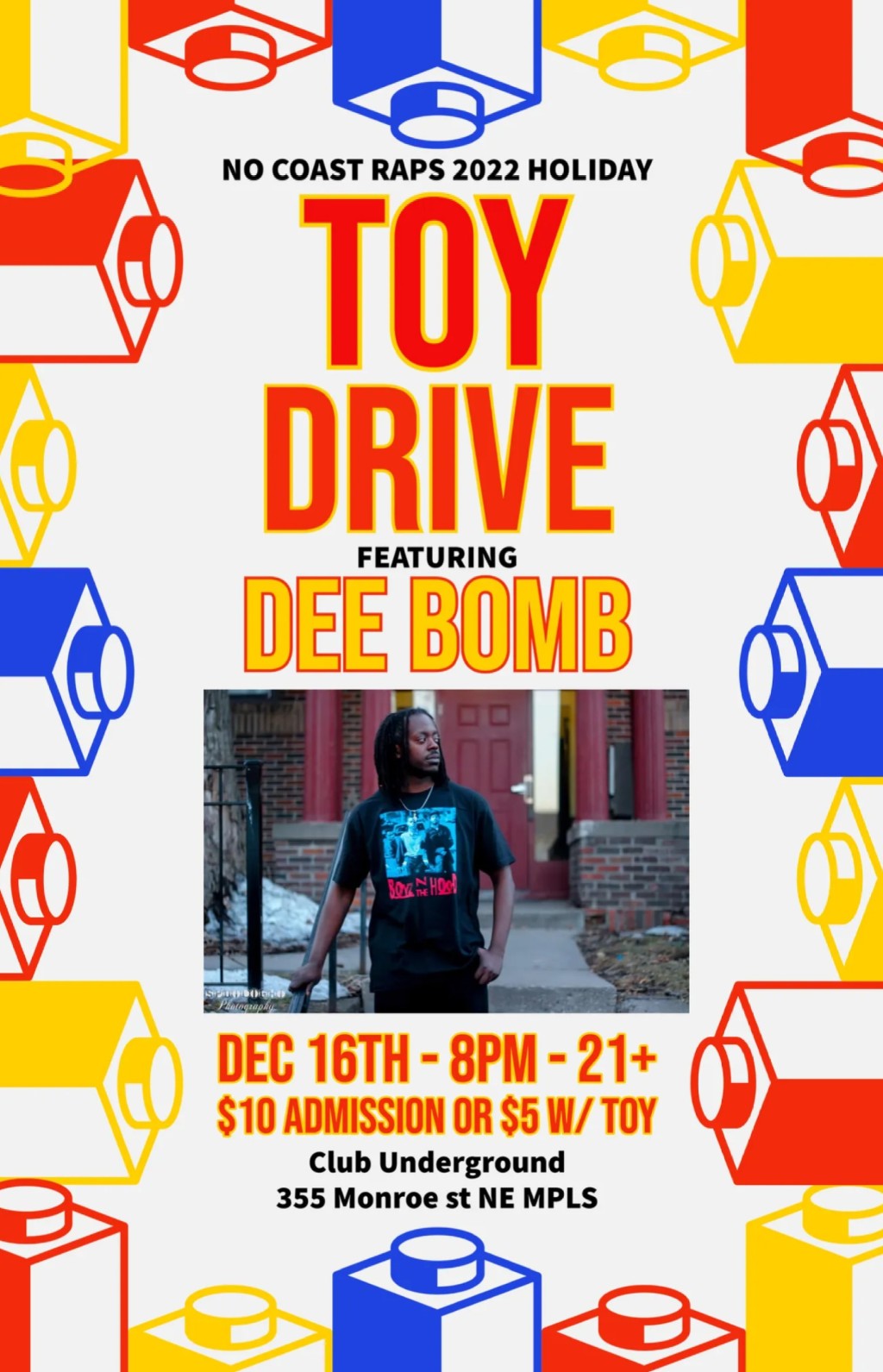 Dee Bomb Performing for the 2022 Toy Drive