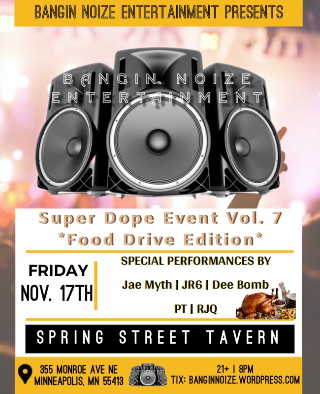 Super Dope Event Vol 7 on November 17th